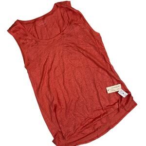 Intimissimi NWT Women's 100% Flax Linen Tank Top in Dark Peach Size Small